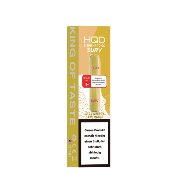 HQD Surv Vape - Strawberry Lemonade, 9,90