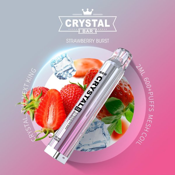 Crystal Bar Strawberry Burst 600 Züge, 6,90