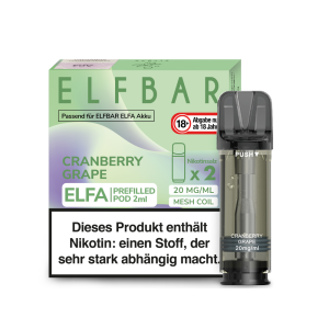 Elfbar Elfa Pod 2er Pack - Cranberry Grape