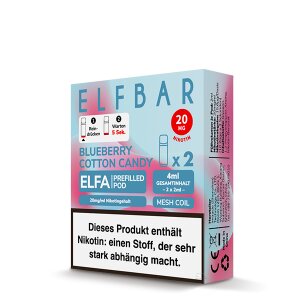 Elfbar Elfa Pod 2er Pack - Blueberry Cotton Candy