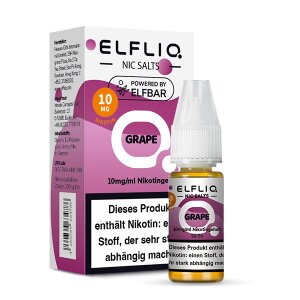 Elfliq NicSalt Liquid - Grape 10mg