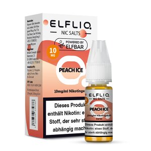 Elfliq NicSalt Liquid - Peach Ice 10mg