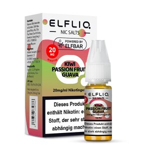 Elfliq NicSalt Liquid - Kiwi Passionfruit Guava 20mg