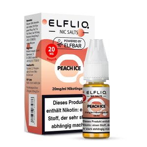 Elfliq NicSalt Liquid - Peach Ice 20mg