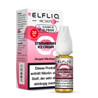 Elfliq NicSalt Liquid - Strawberry Ice Cream 20mg