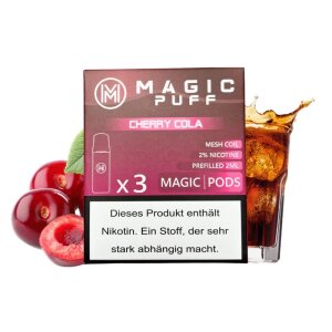 Magic Puff Pod 3er Pack - Cherry Cola