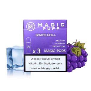 Magic Puff Pod 3er Pack - Grape Chill