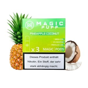 Magic Puff Pod 3er Pack - Pineapple Coconut