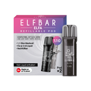 Elfbar Elfa Refillable Pod 2er Pack (Leer Pod) 1,1 Ohm