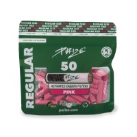 Purize 50x Aktivkohlefilter - Regular Size pink &oslash; 9 mm