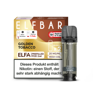 Elfbar Elfa Pod 2er Pack - Golden Tobacco