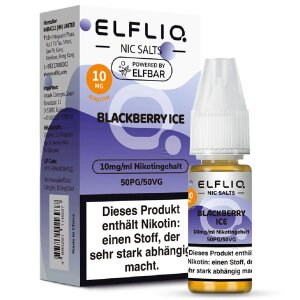 Elfliq NicSalt Liquid - Blackberry Ice 10mg