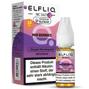 Elfliq NicSalt Liquid - Mix Berries 10mg