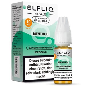 Elfliq NicSalt Liquid - Menthol 10mg