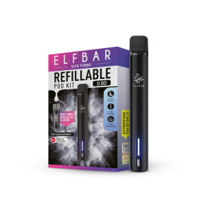 Elfbar Elfa Turbo - Prefilled Pod Kit - Black Knight